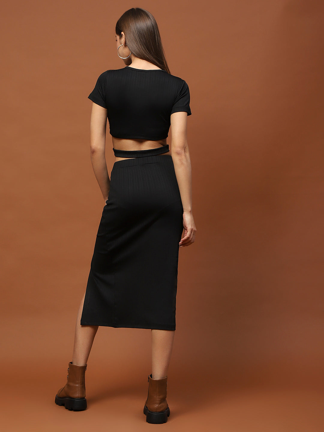 Strechable knit Coord Set