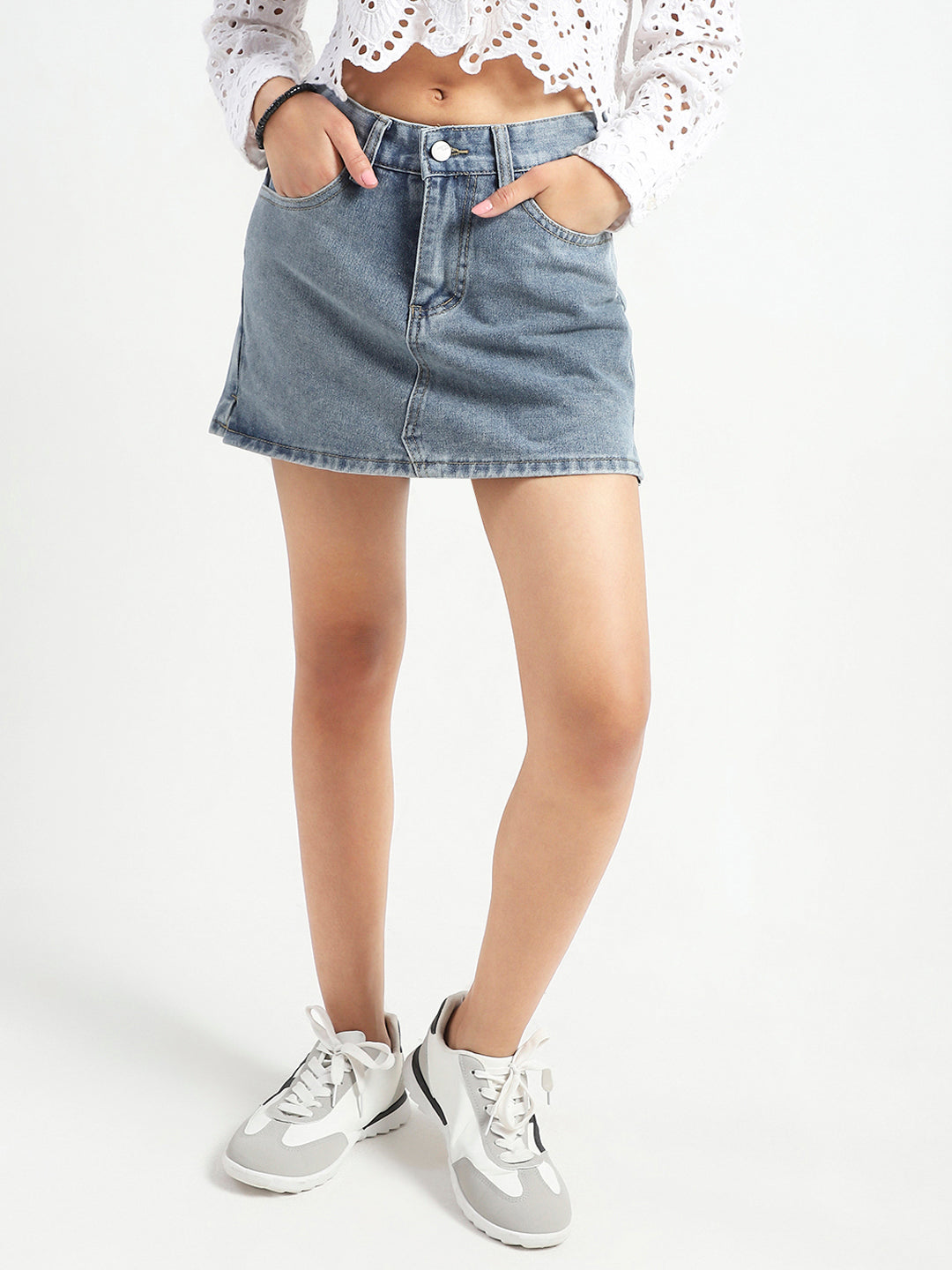Denim Skort
