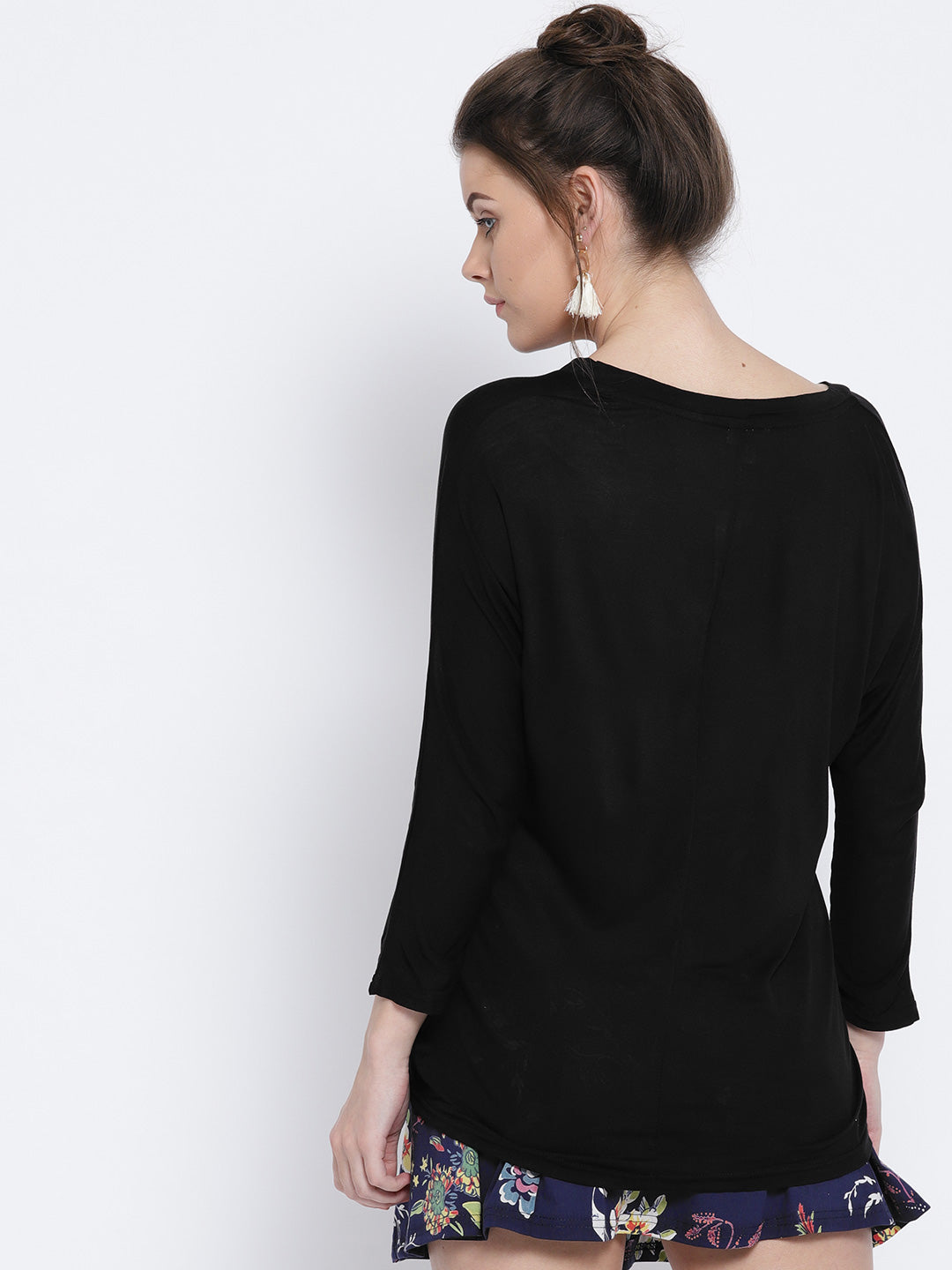 V neck Slub Dolman tee