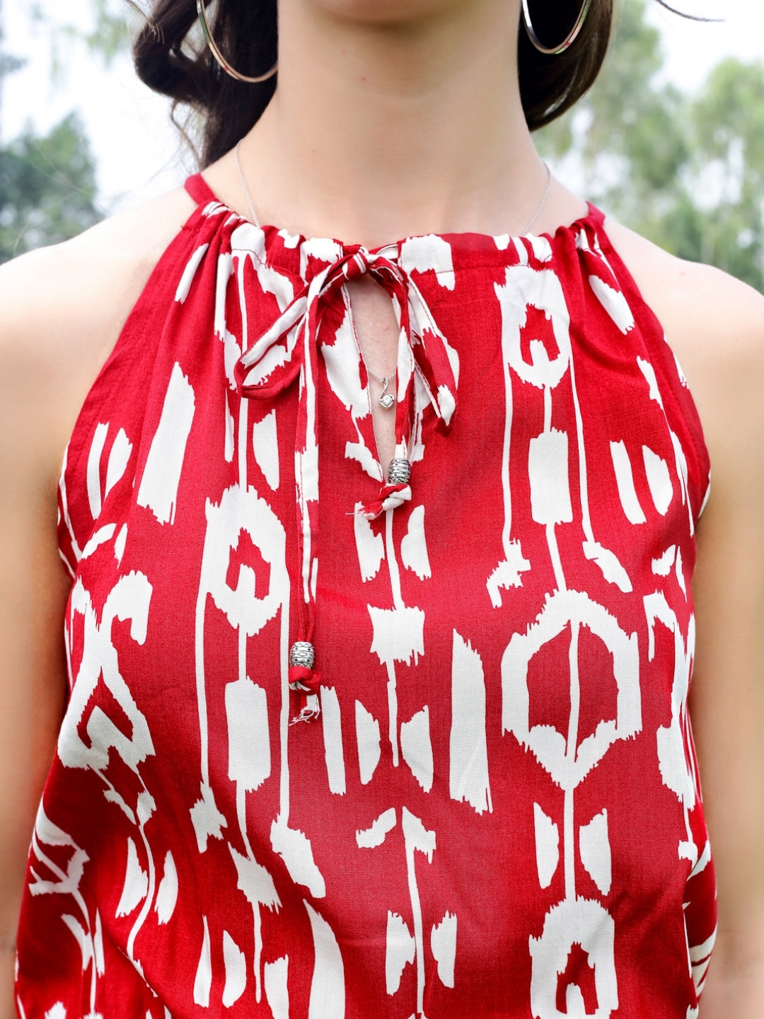 Premium Viscose printed playsuit