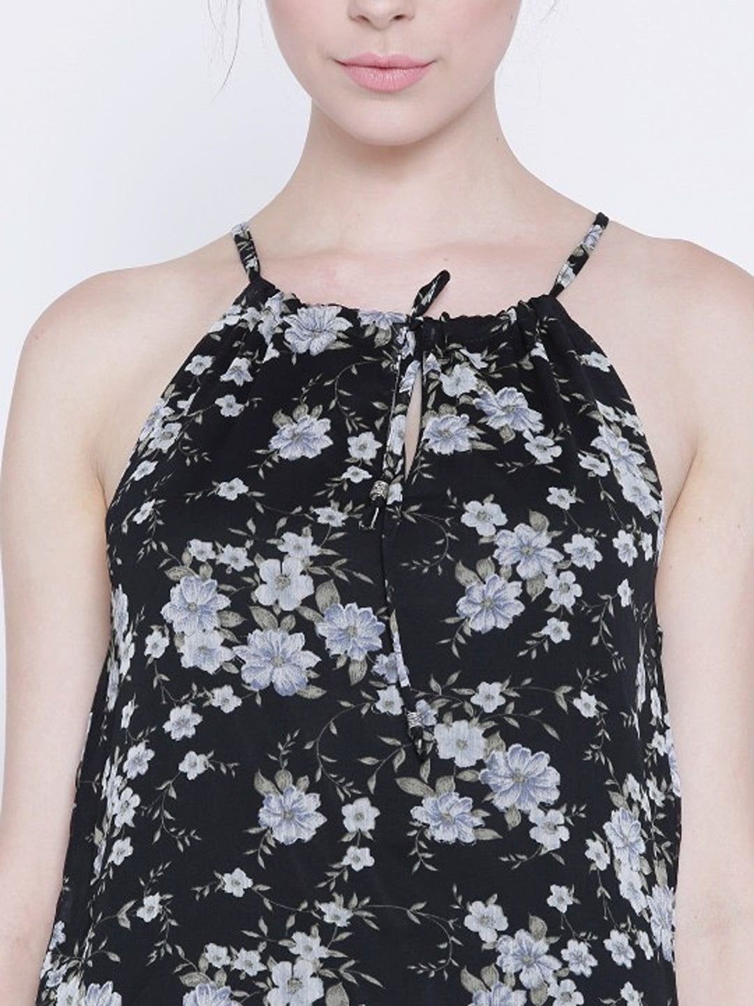 Black Printed Maxi Dress