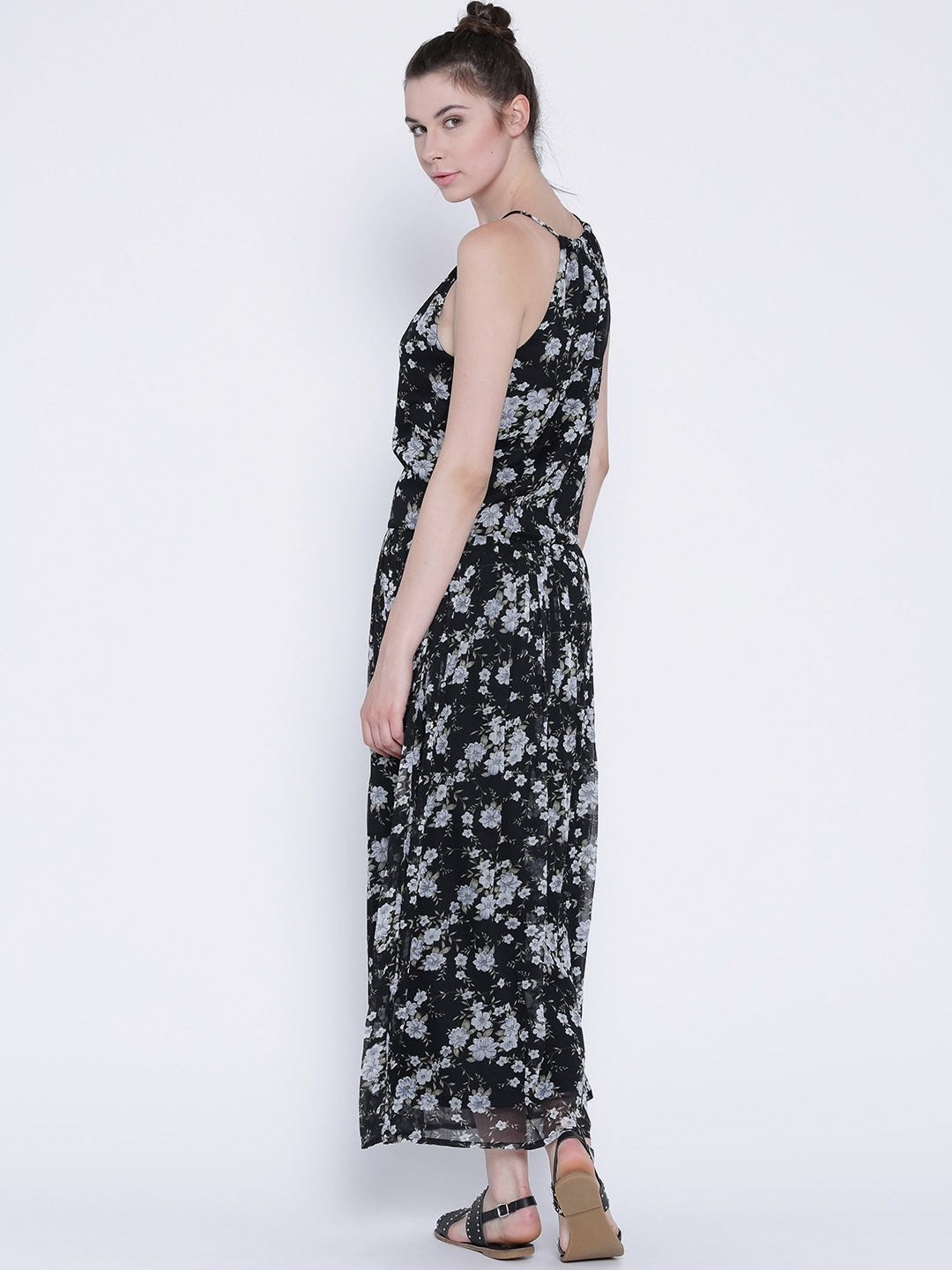 Black Printed Maxi Dress