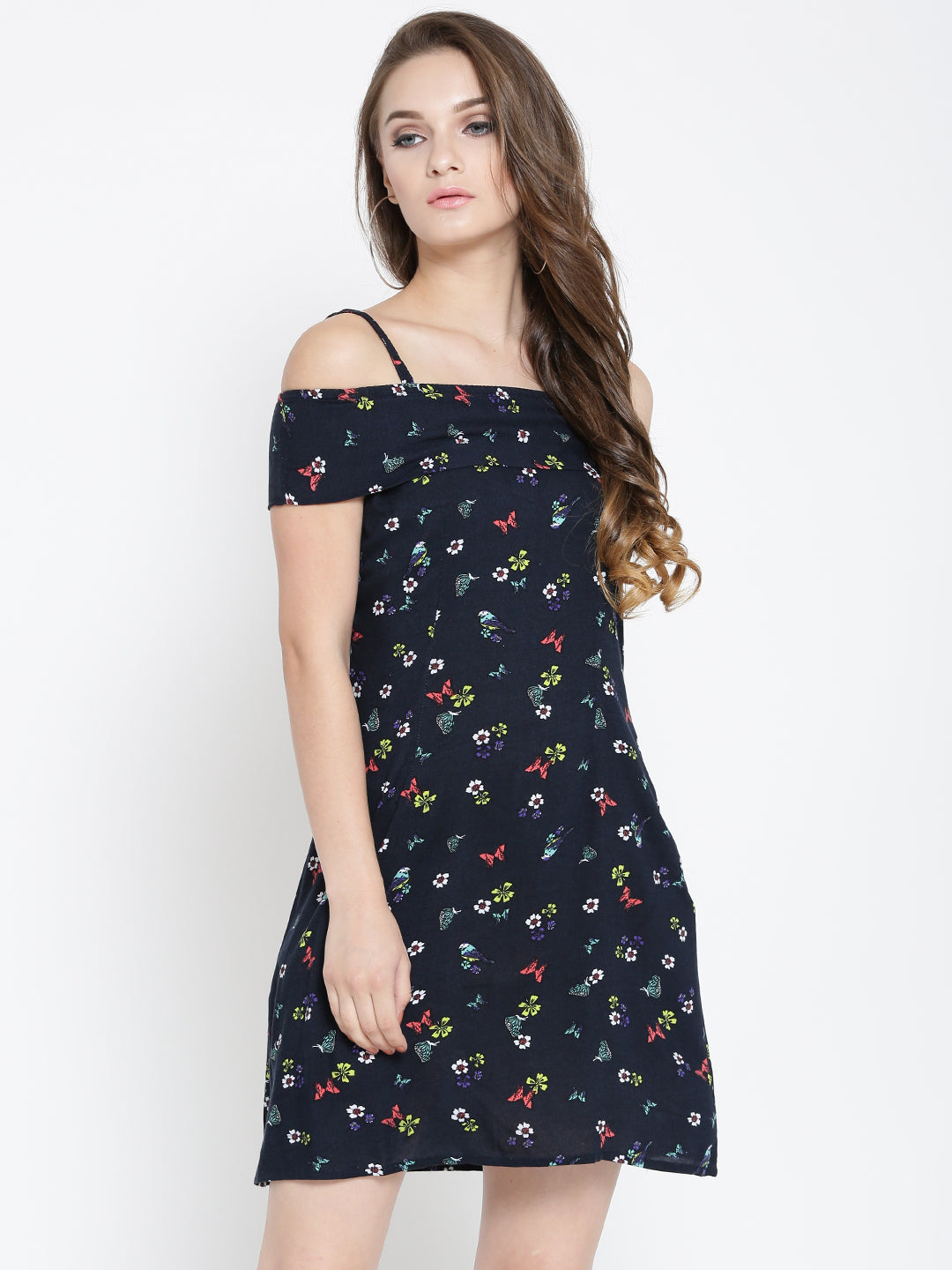 off shoulder strapes dress