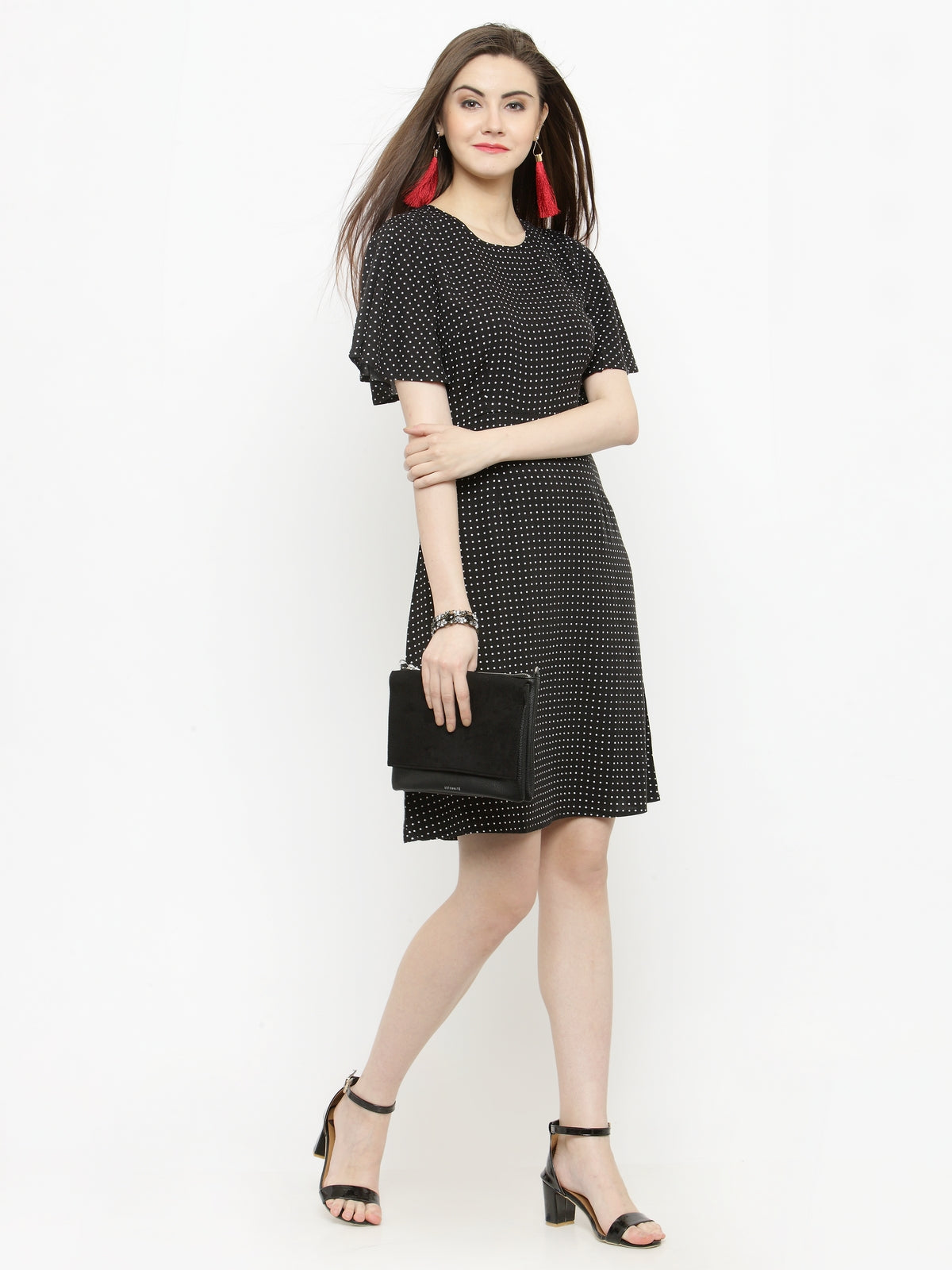 Black A-line Dress