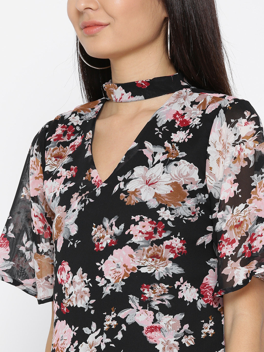 Choker neck dress