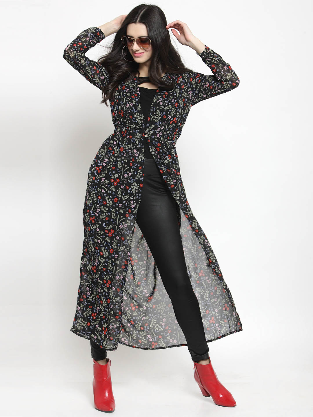 Maxi Long Printed shrug