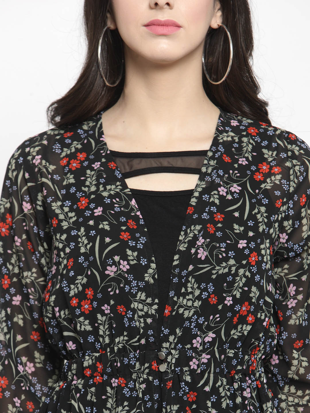 Maxi Long Printed shrug