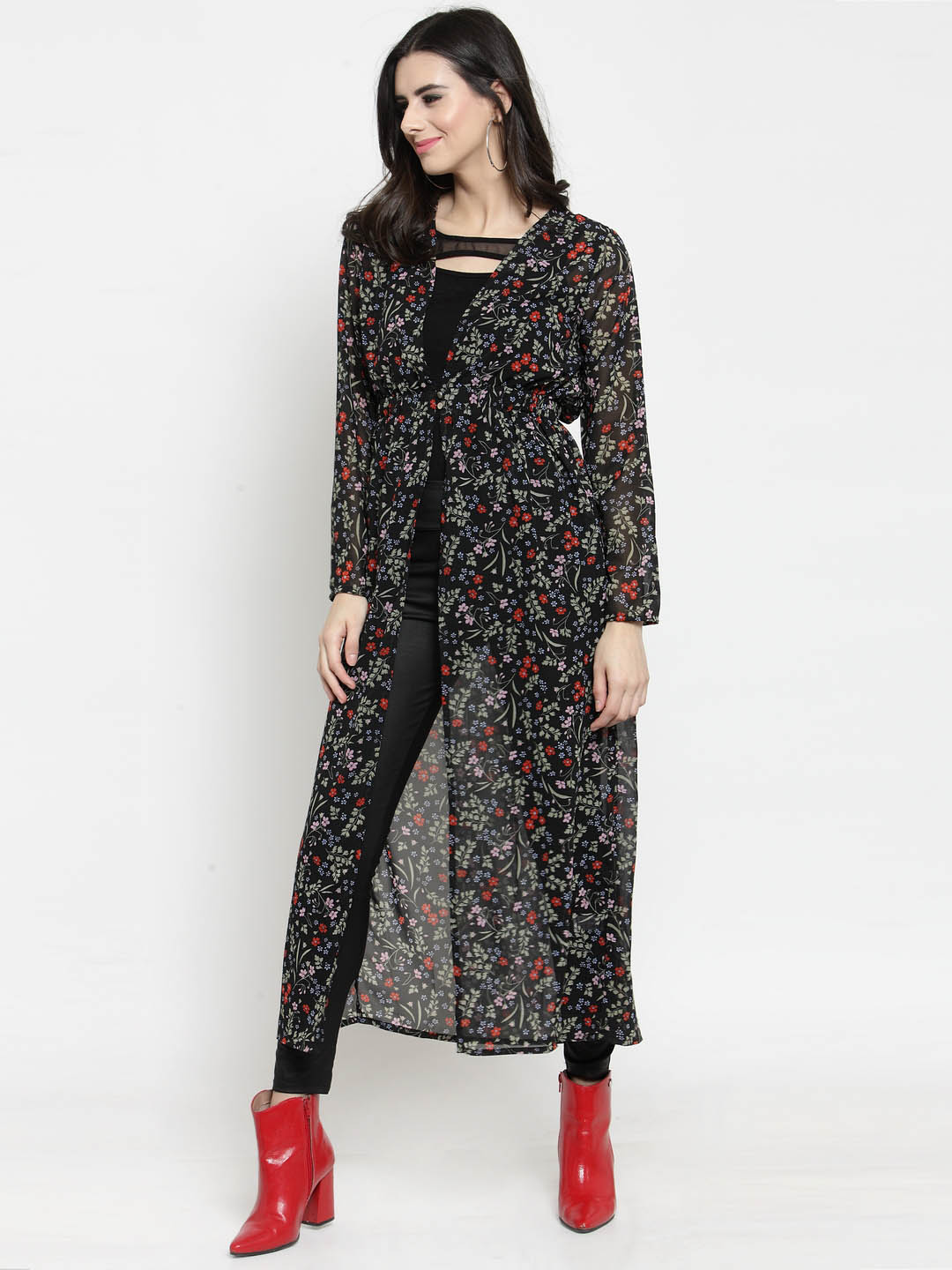 Maxi Long Printed shrug