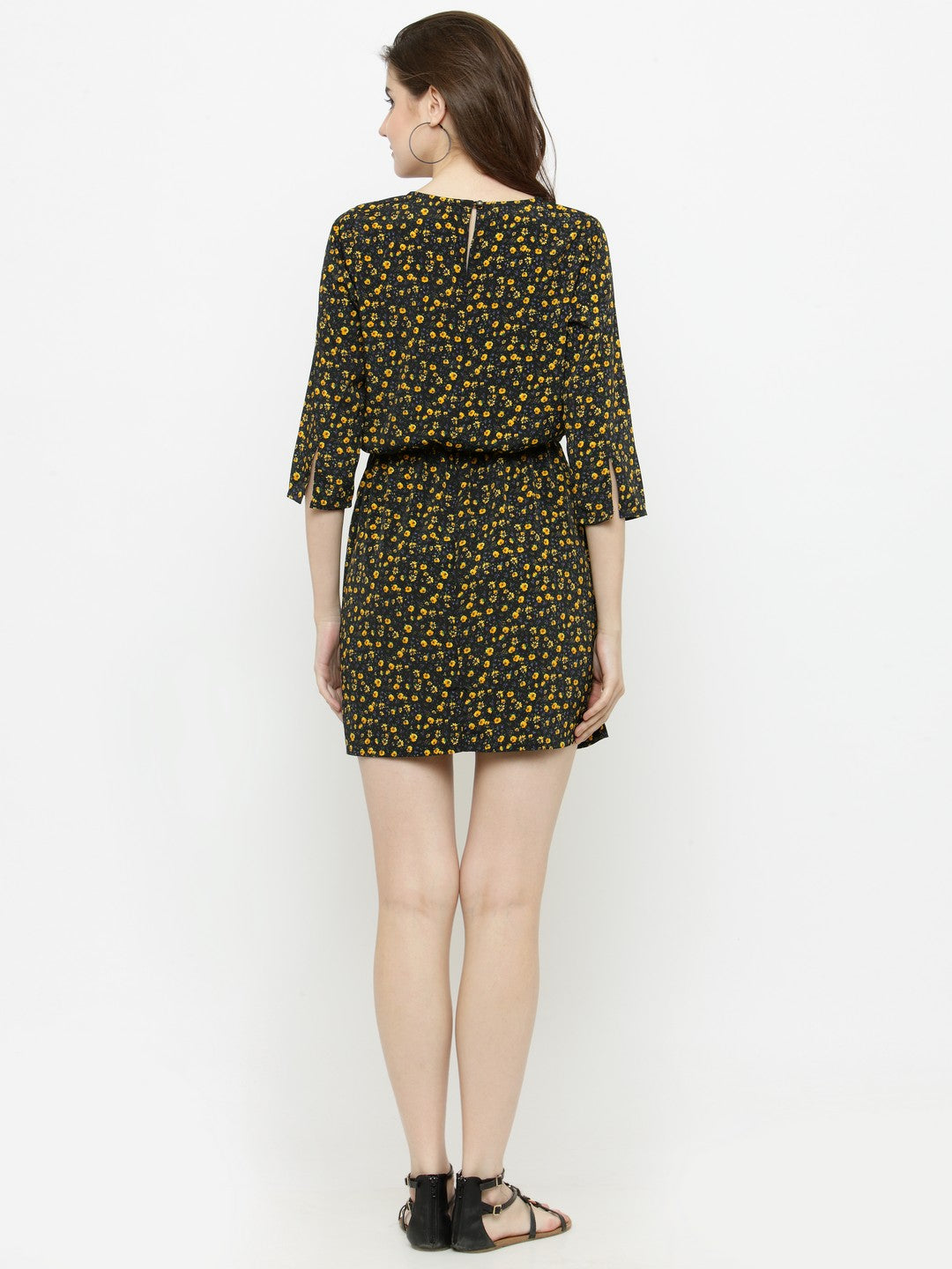 floral print Gathered dress