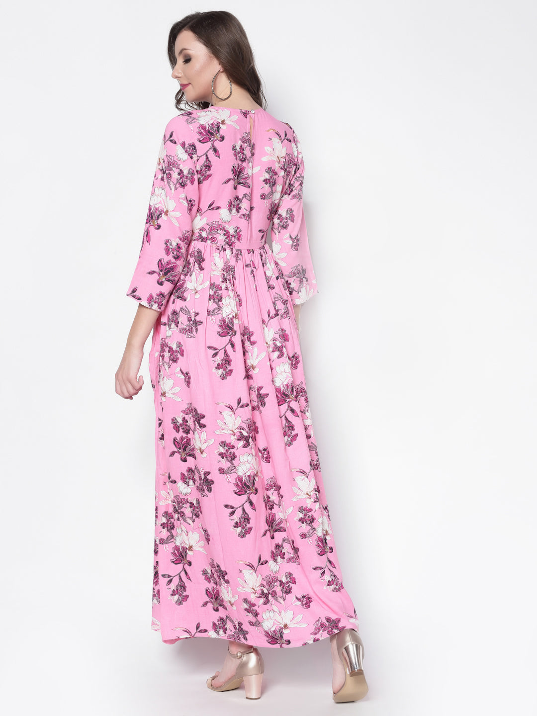 Floral print fit & flare dress