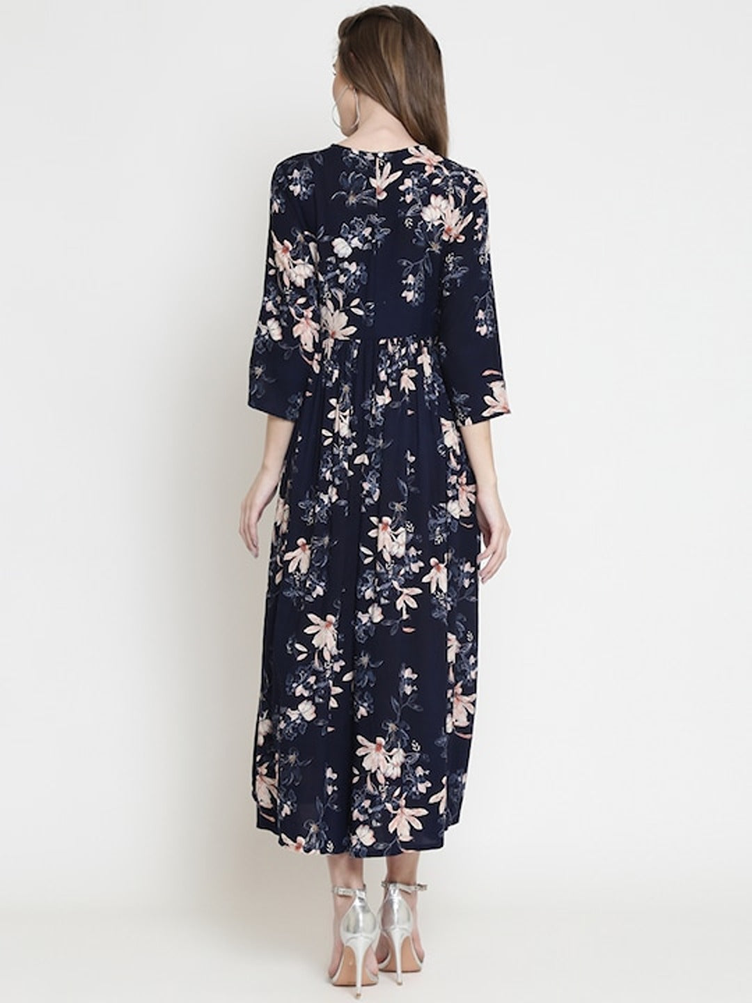 Floral print fit & flare dress