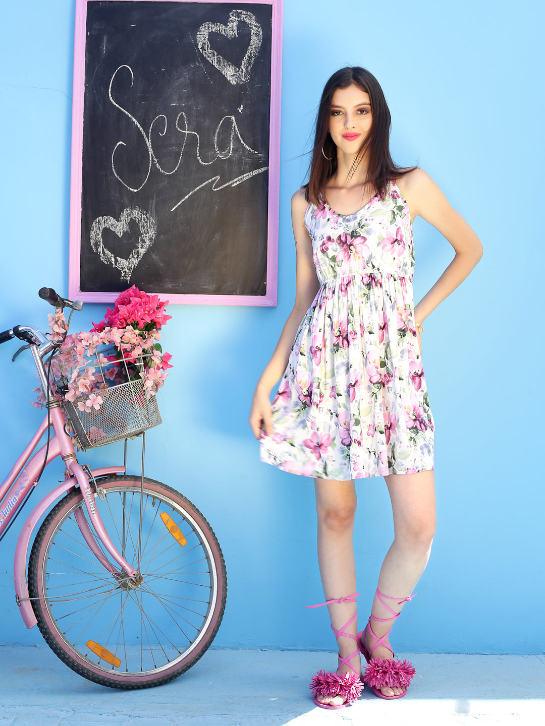 Offwhite floral MiniDress