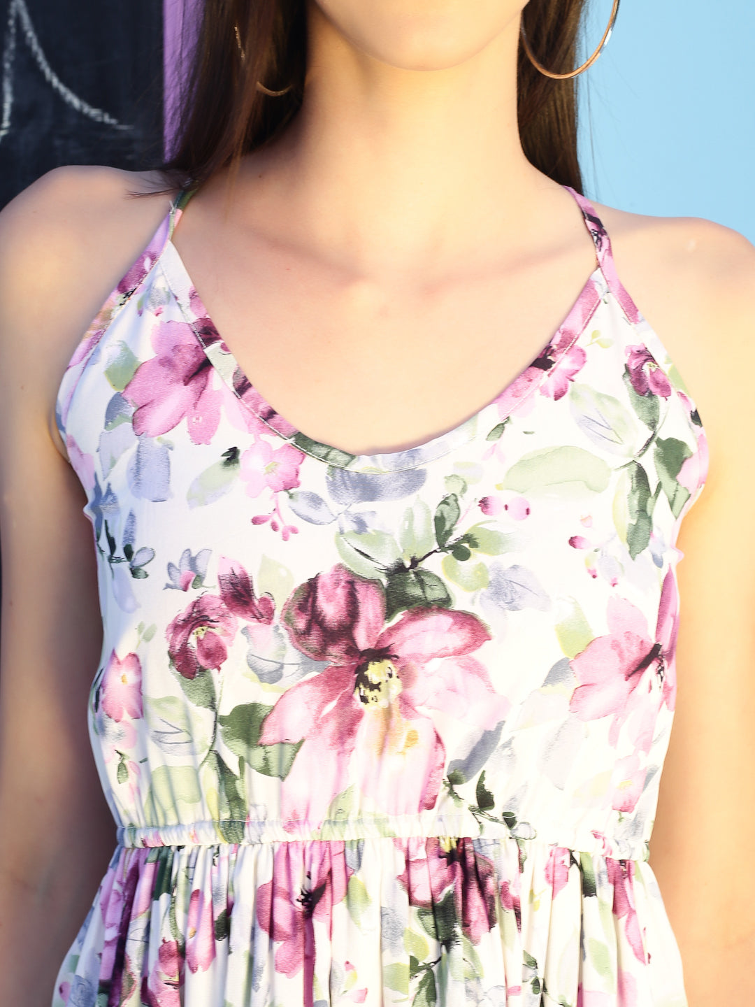 Offwhite floral MiniDress