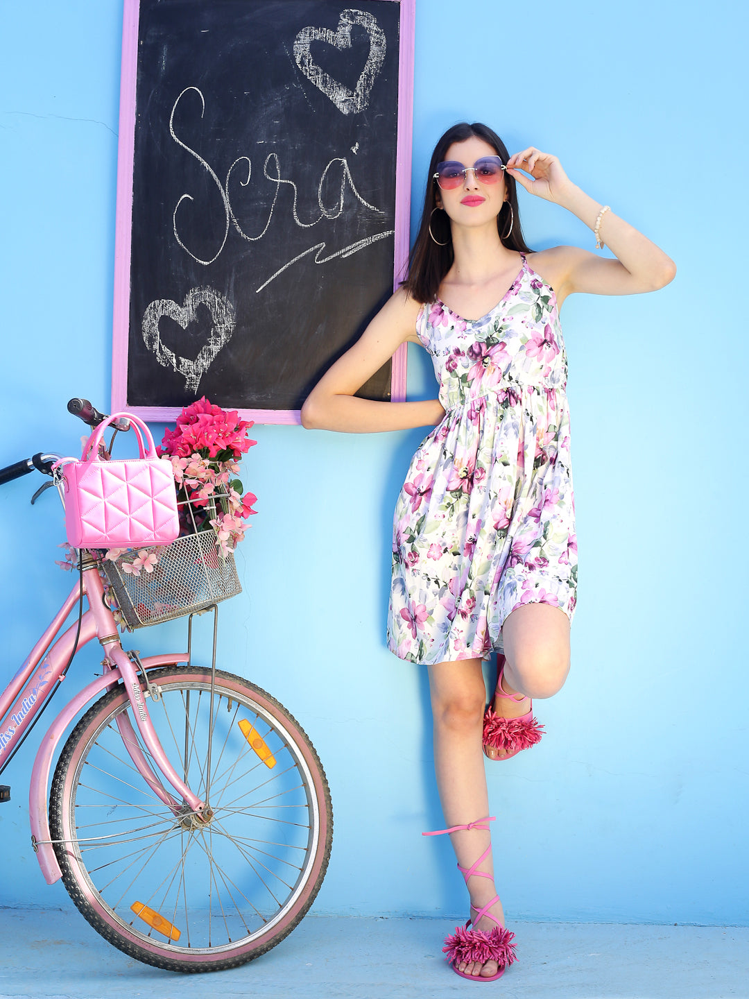 Offwhite floral MiniDress