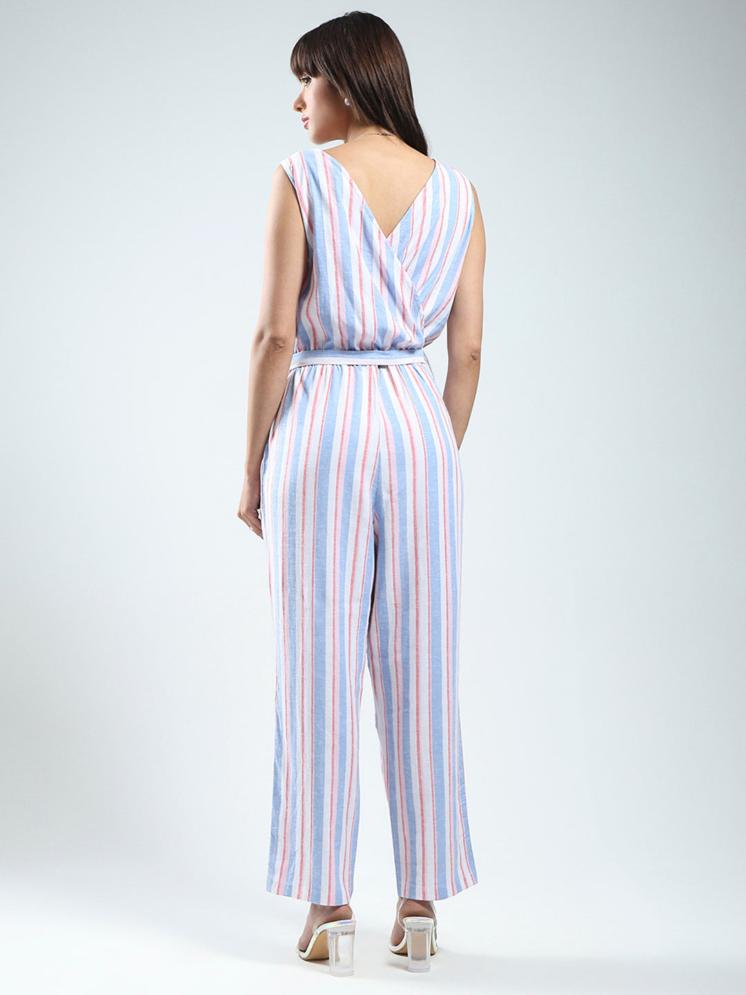 Linen Stripe Jumpsuit