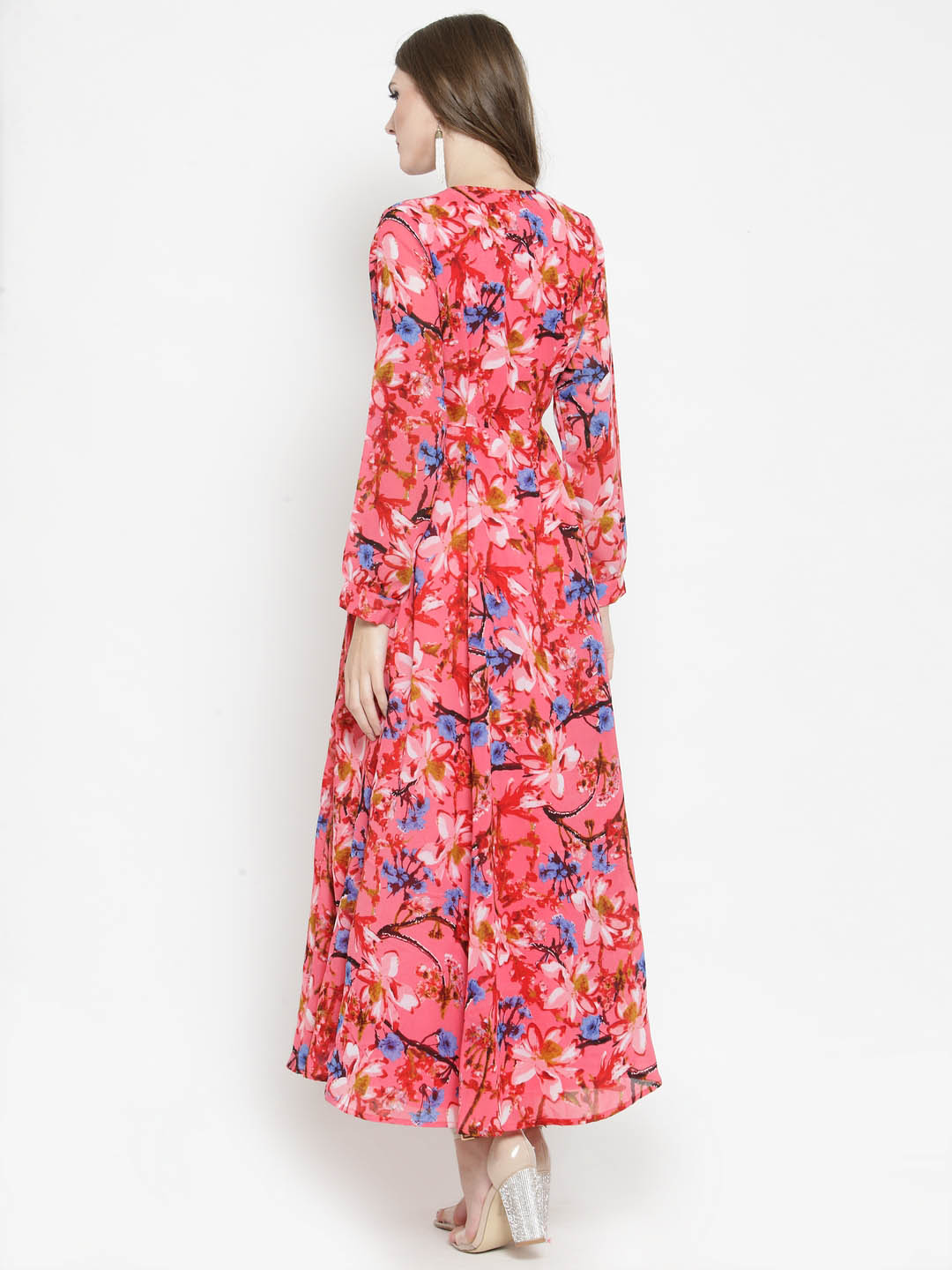 Wrap front Maxi dress