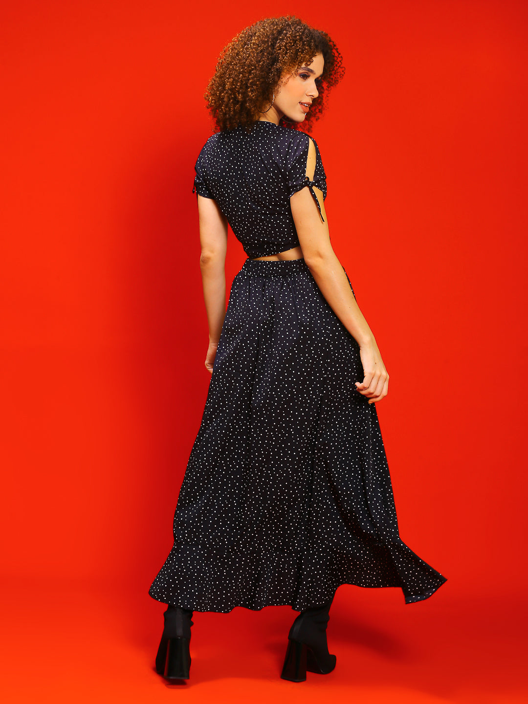 Black Polka Print Co-Set