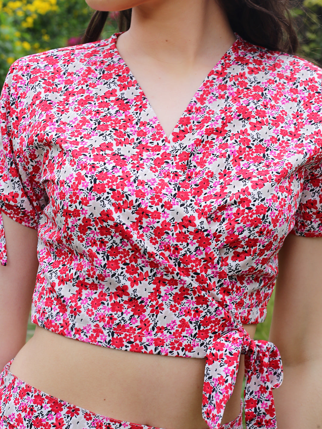 Fuschsia Floral Long cord