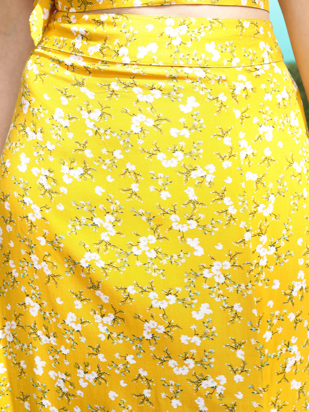 Yellow Print Maxi Cord