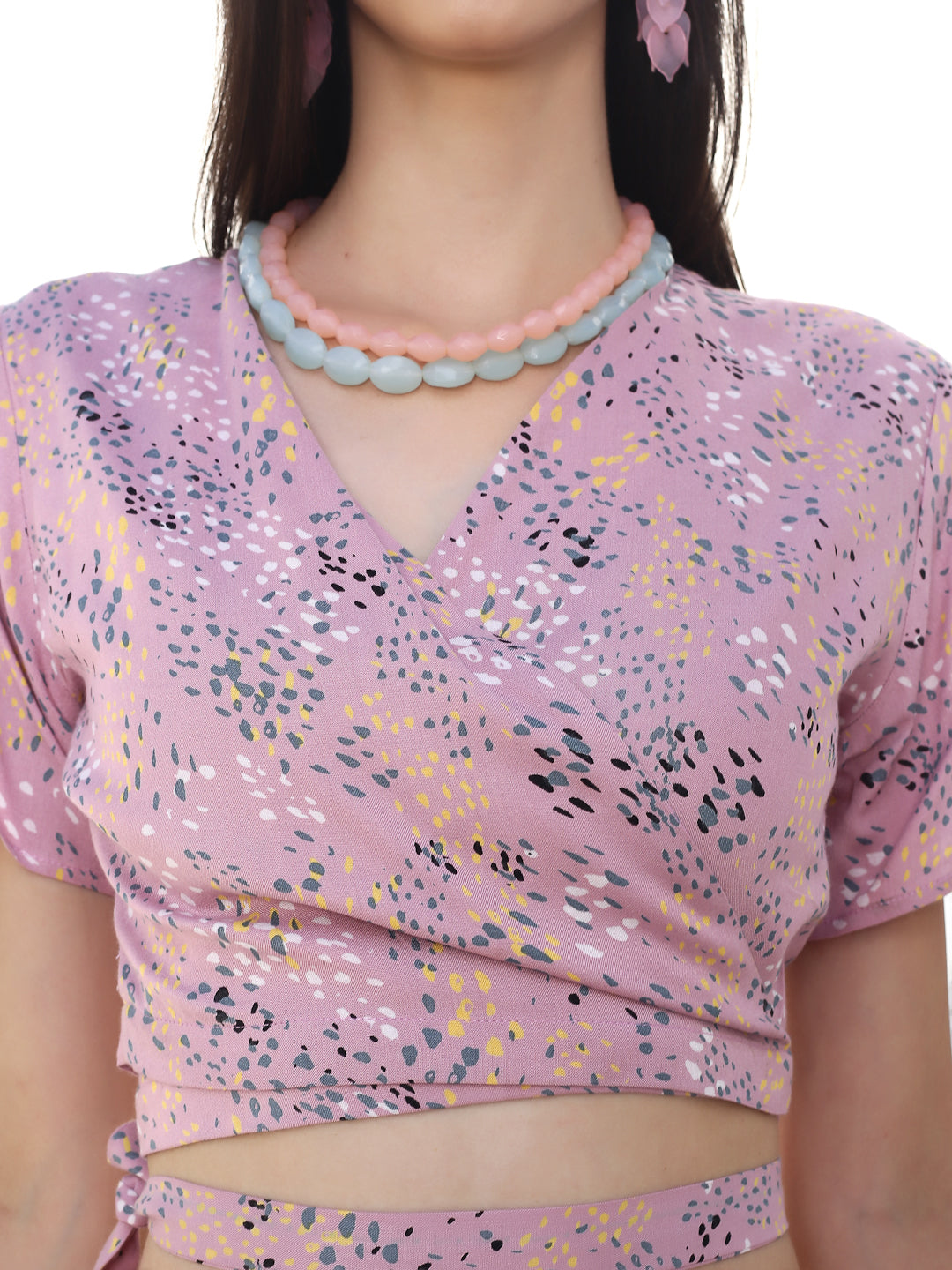 Mauve Floral Maxi Cord
