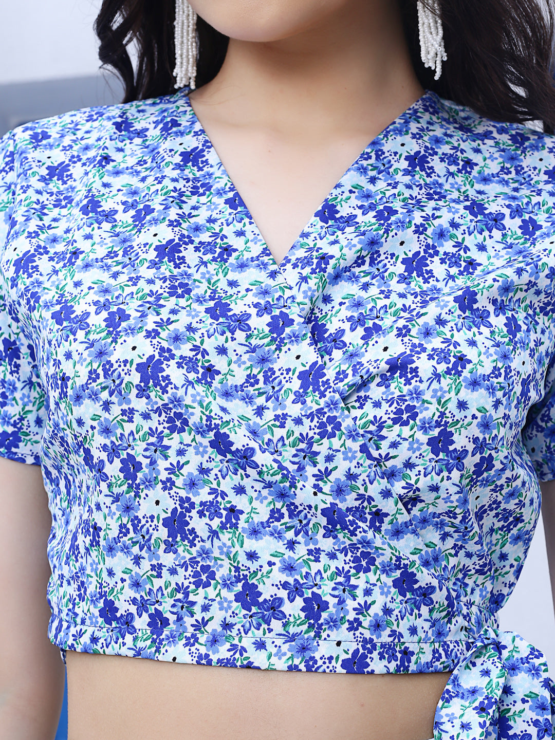 Rblue Floral Long cord