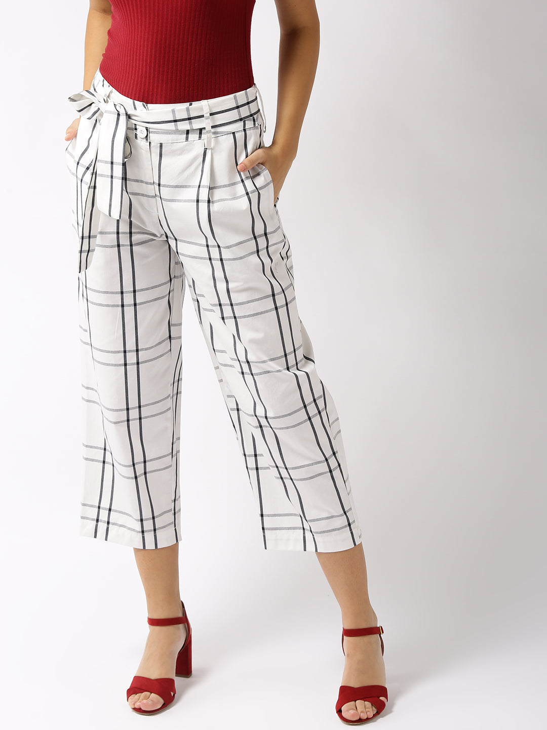Check Print Trouser