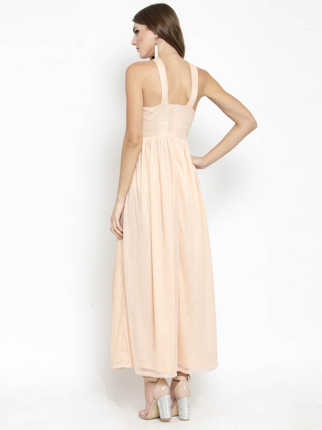 Long Pleated Maxi Dress