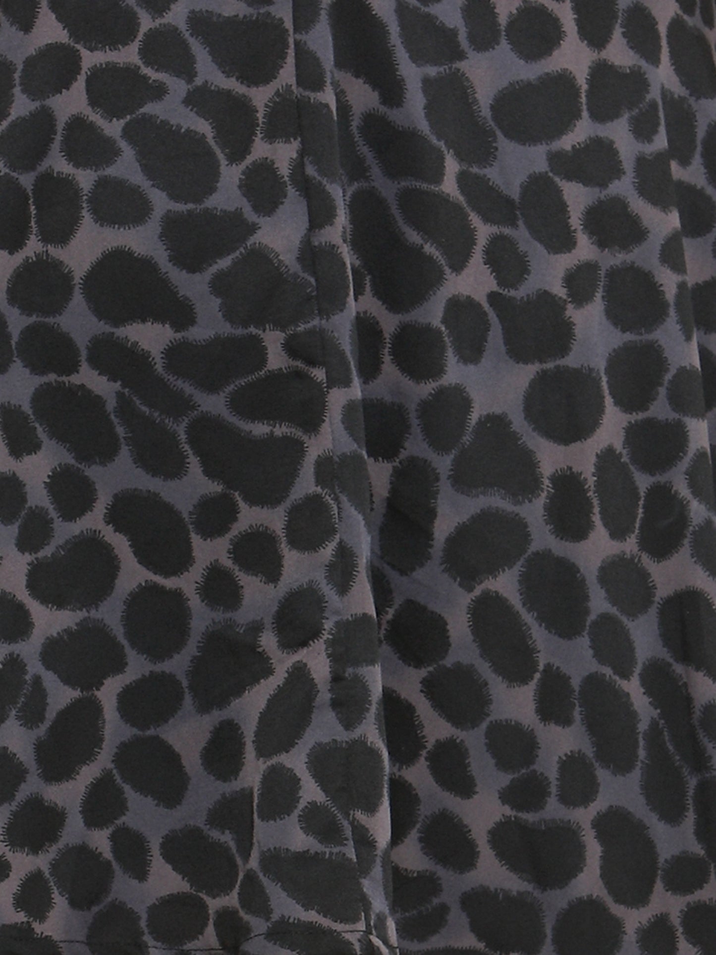 Black Printed Flared Skirt