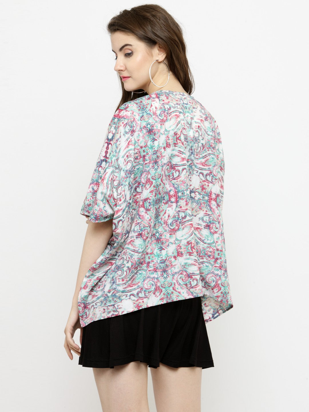 oversize front open Shrug