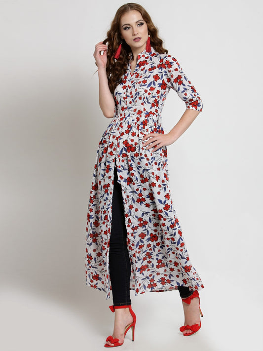 Long Floral printed maxi top