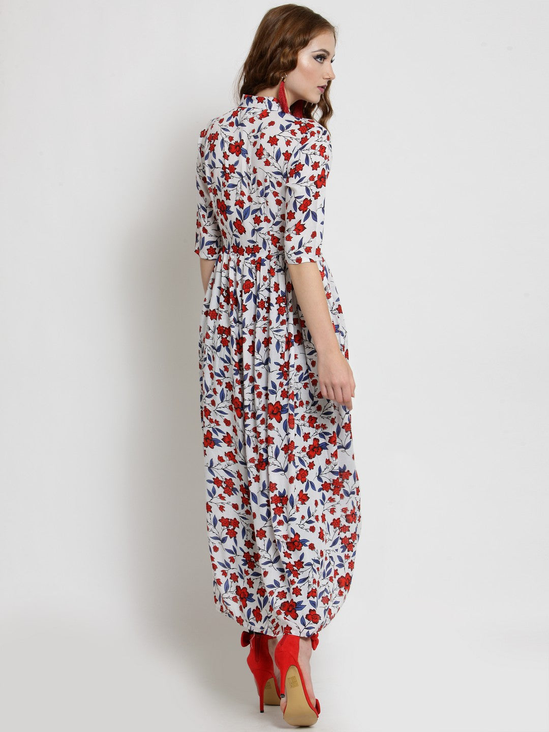 Long Floral printed maxi top