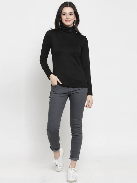 High Neck Strechable Top