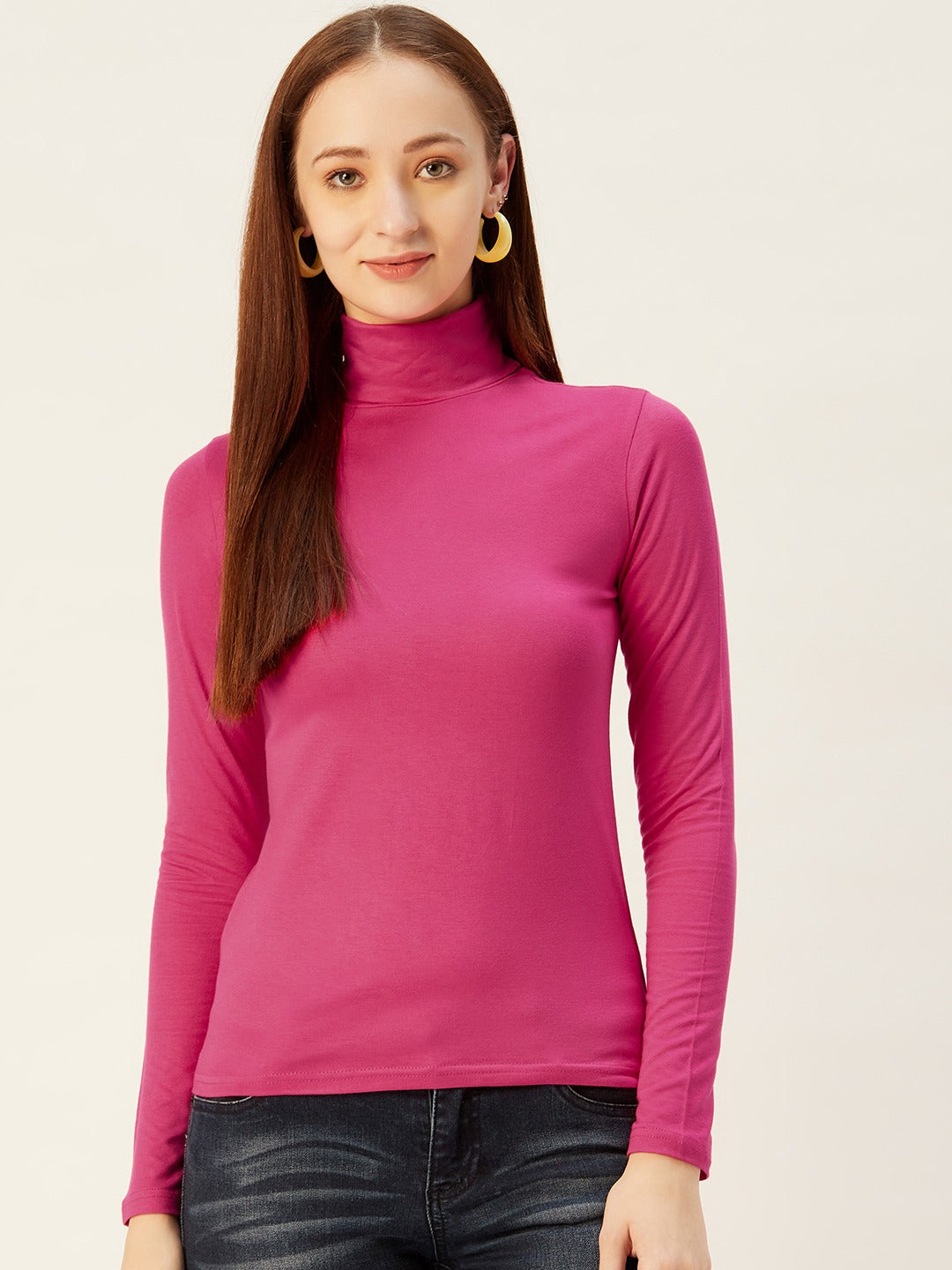 High Neck Strechable Top