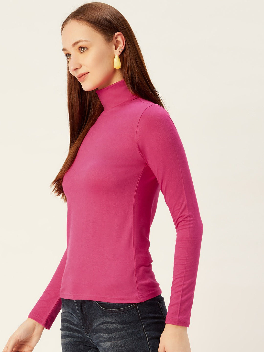 High Neck Strechable Top