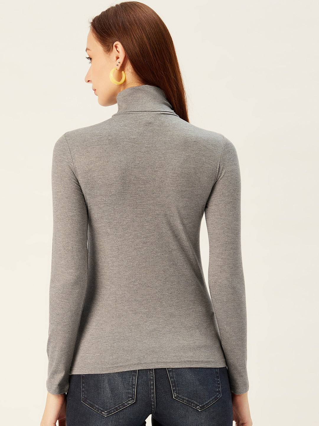 High Neck Strechable Top