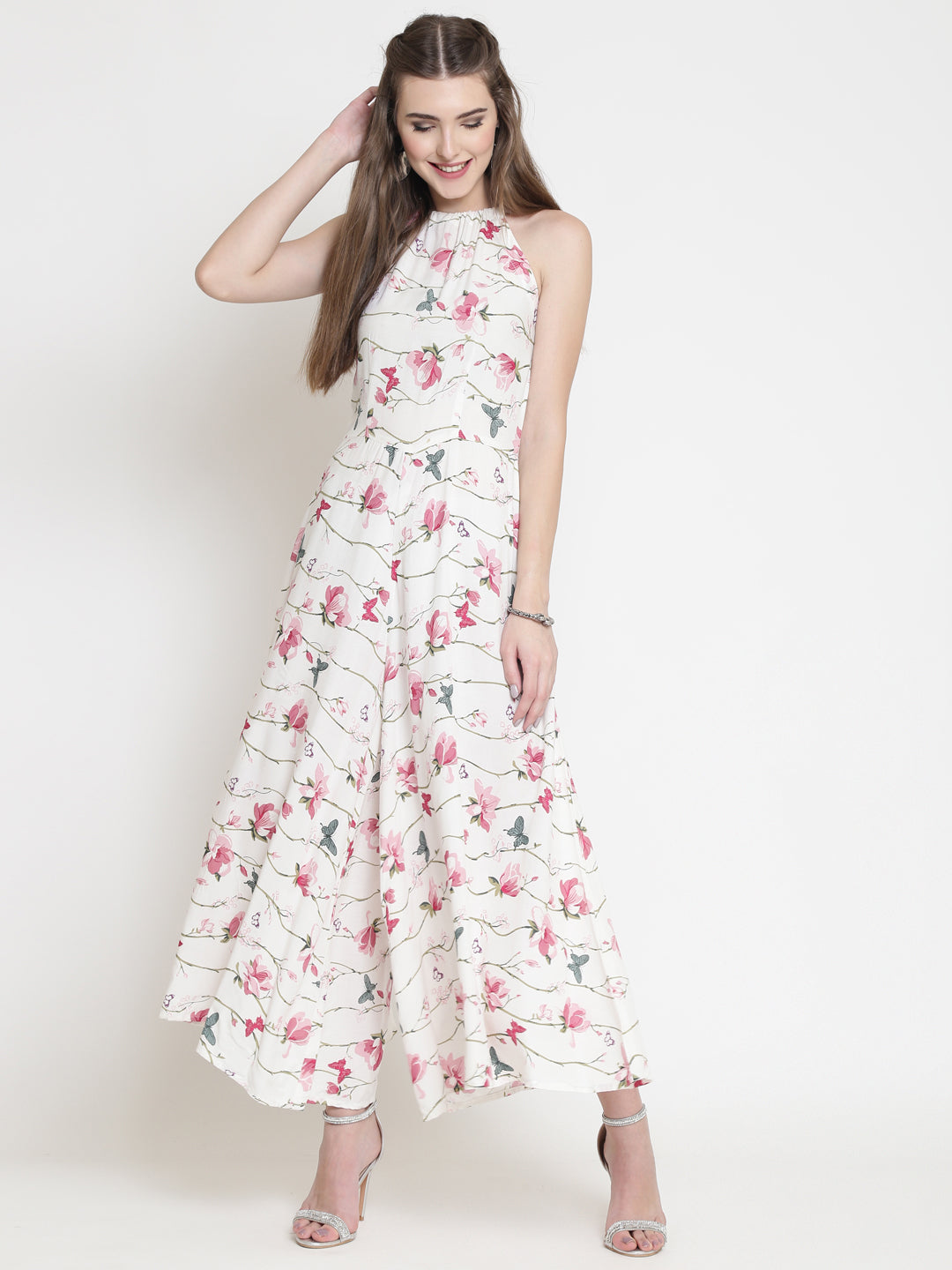 Floral Wide Leg Jumpsuit