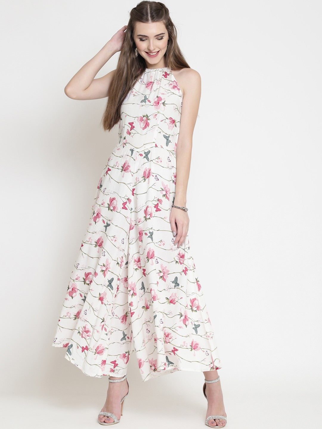 Floral Wide Leg Jumpsuit