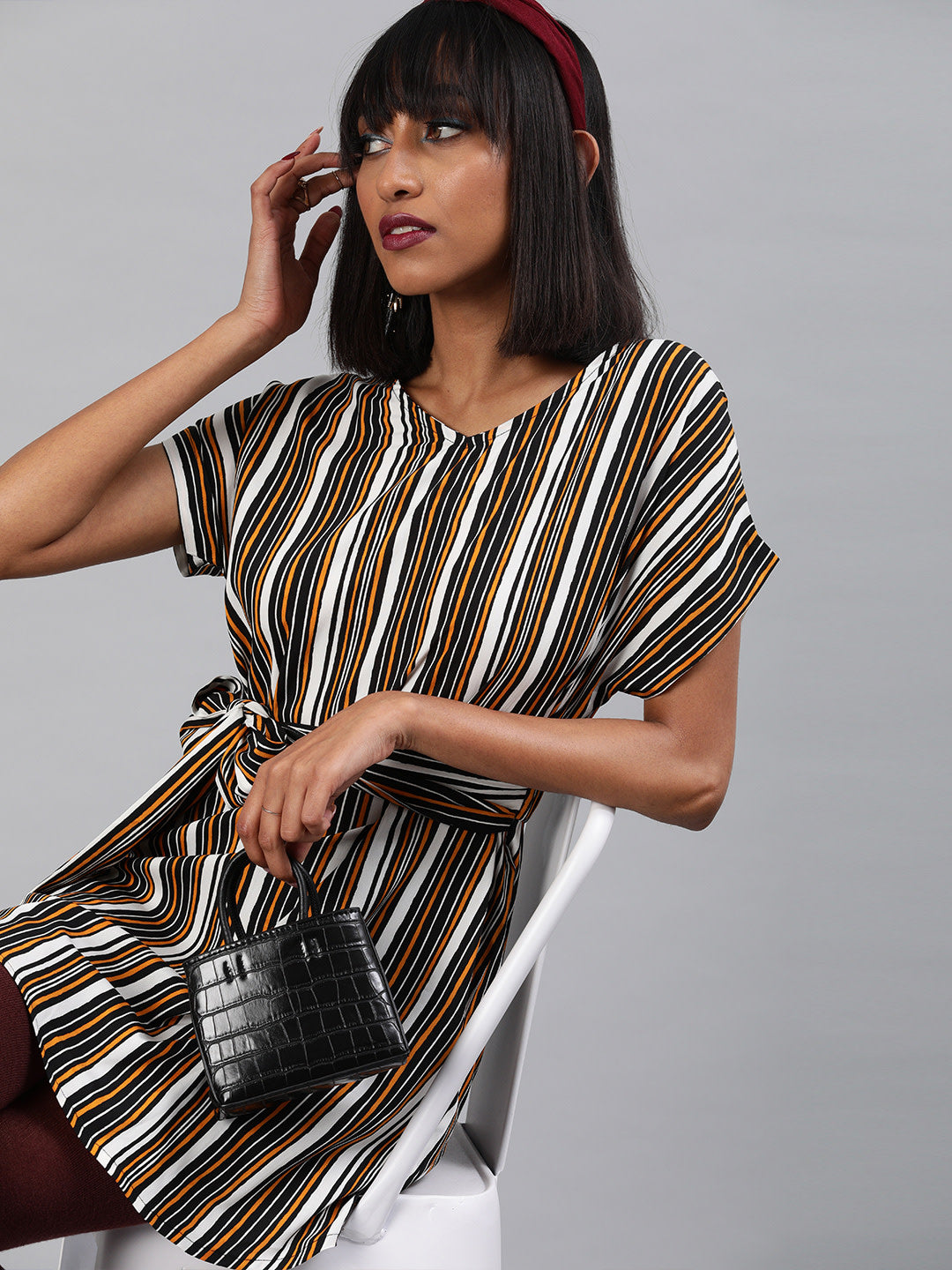 Tie Up Shift Dress