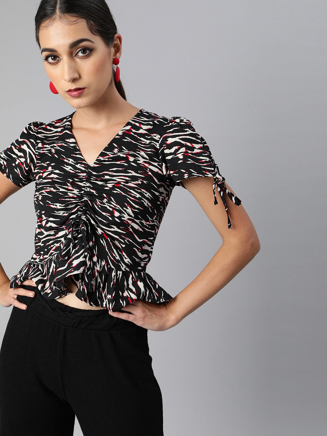 Tie Up Sleeve Top