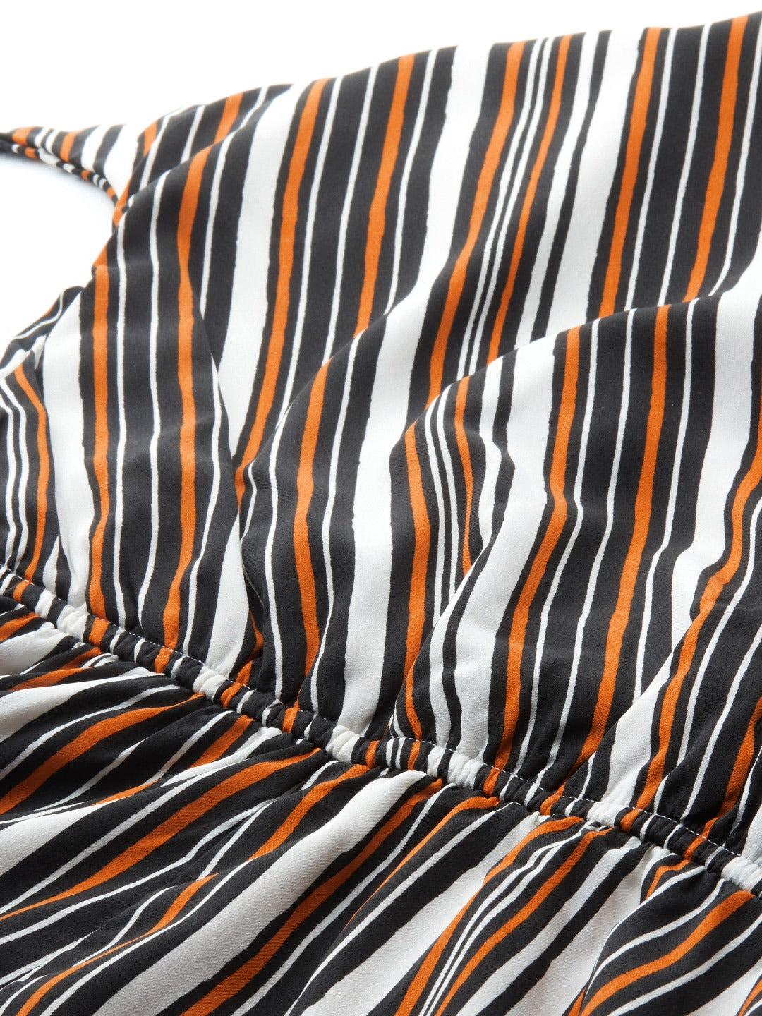 Striped overlap neck Jumpsuit