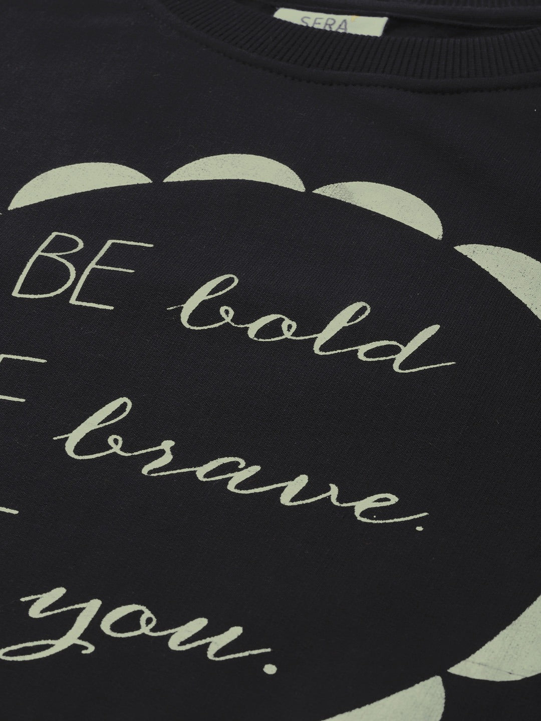 Brushed Fleece Printed Sweatshirt
