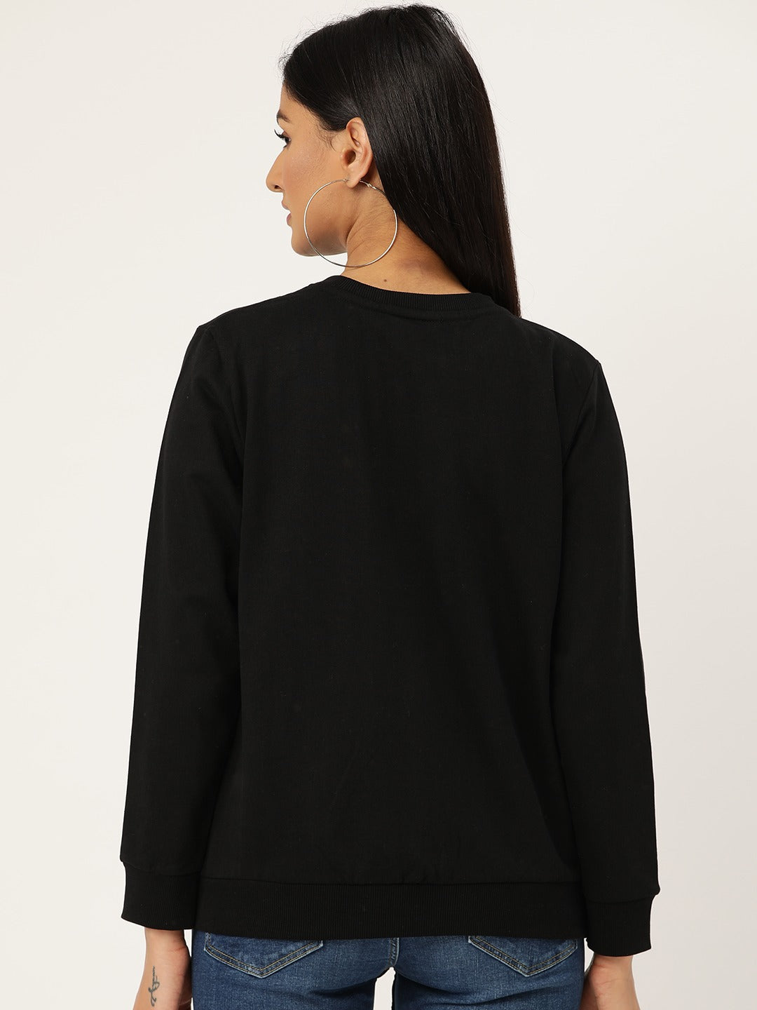 Brushed Fleece Printed Sweatshirt
