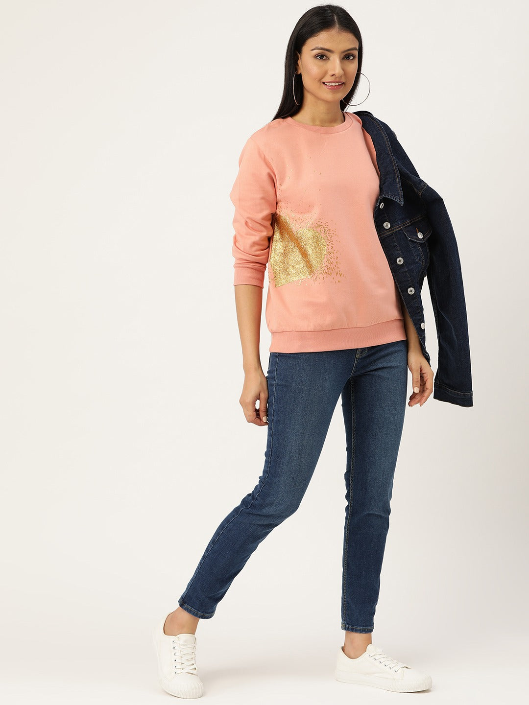 Brushed Fleece Printed Sweatshirt