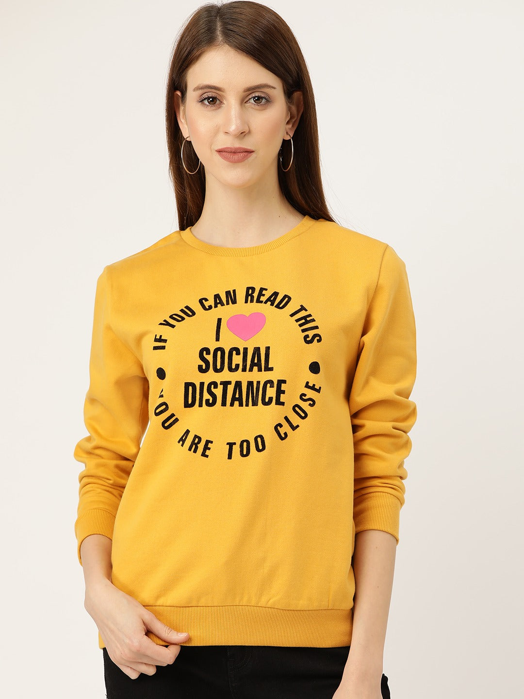 Brushed Fleece Printed Sweatshirt