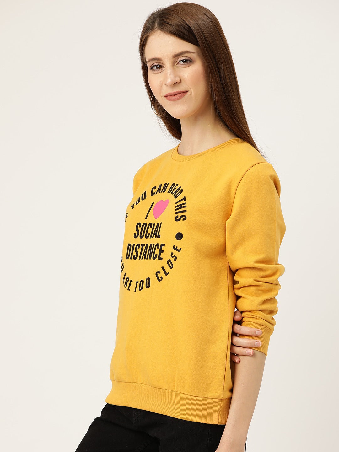 Brushed Fleece Printed Sweatshirt