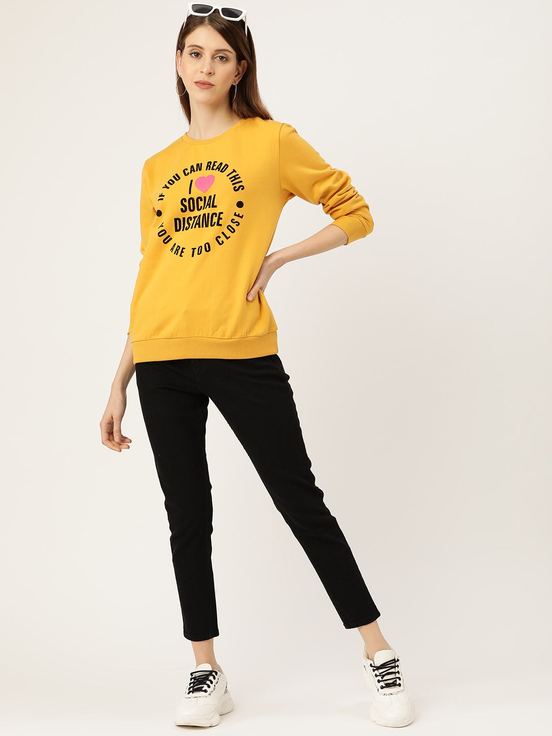 Brushed Fleece Printed Sweatshirt