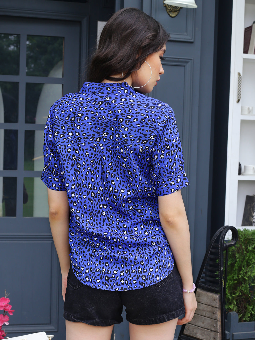 CBlue Floral Regular Top