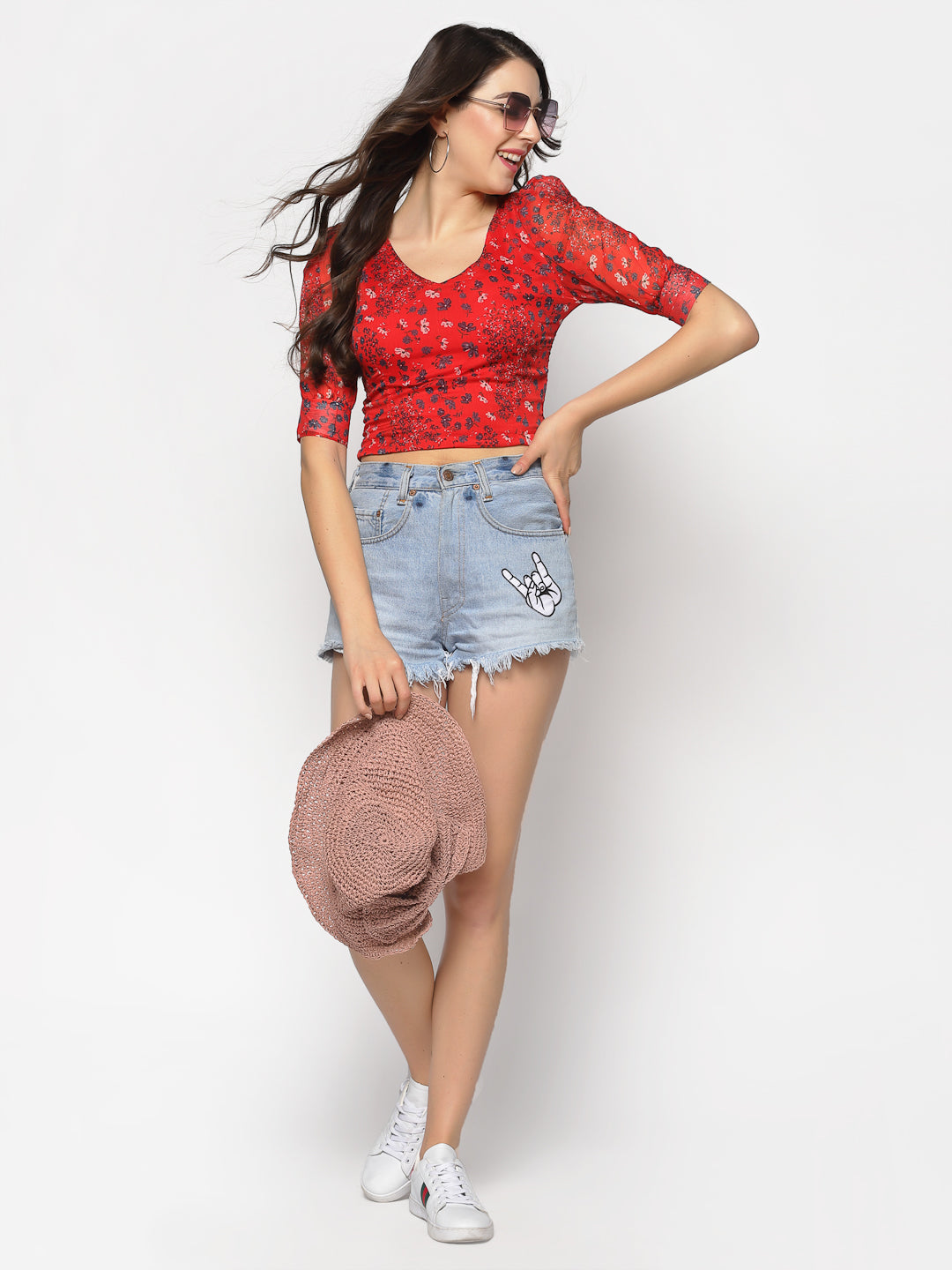 Printed Crop Top