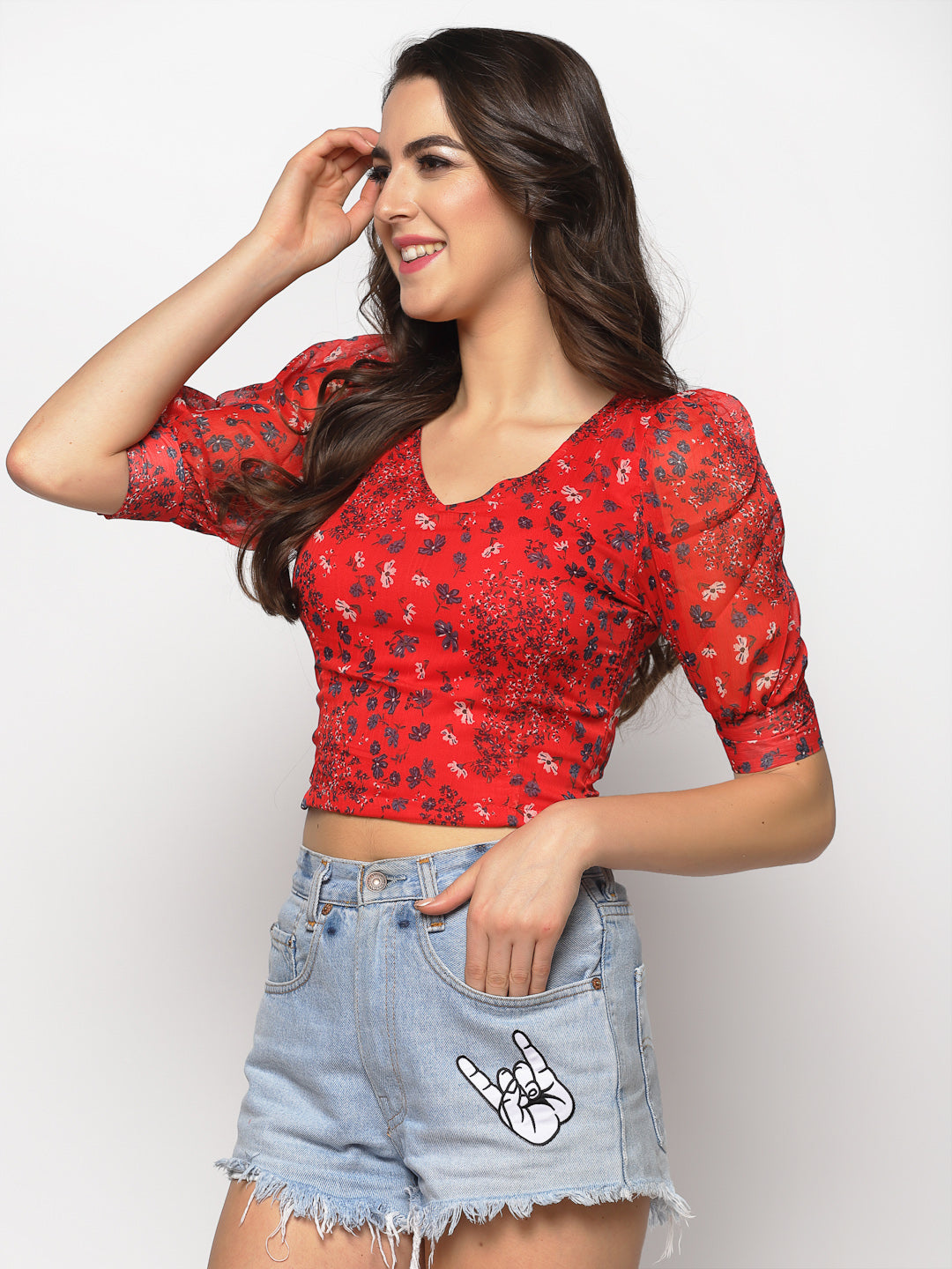 Printed Crop Top