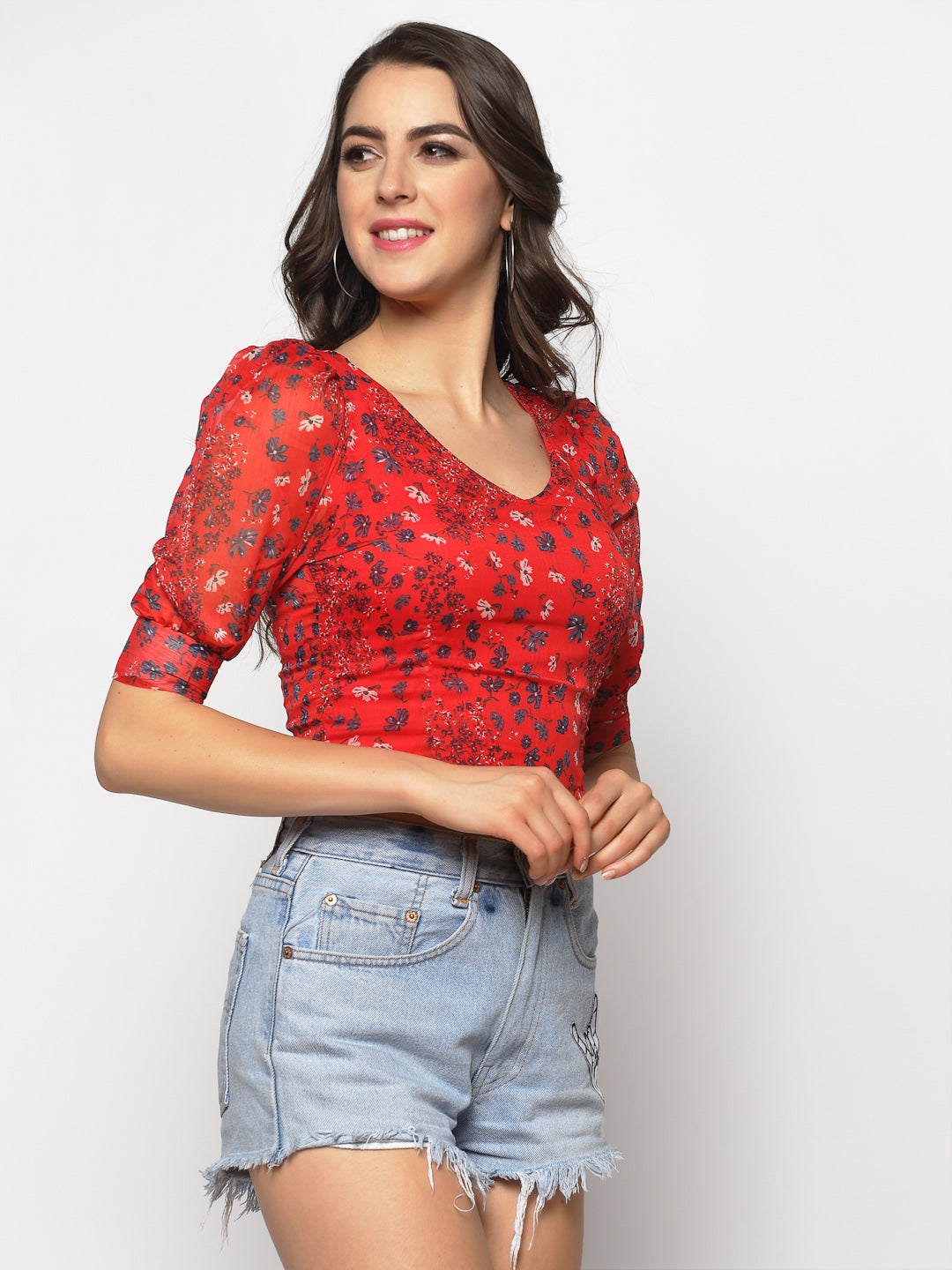 Printed Crop Top